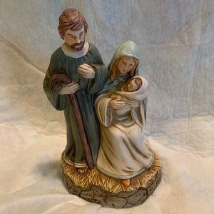 Mary, Joseph and baby Jesus porcelain figurine